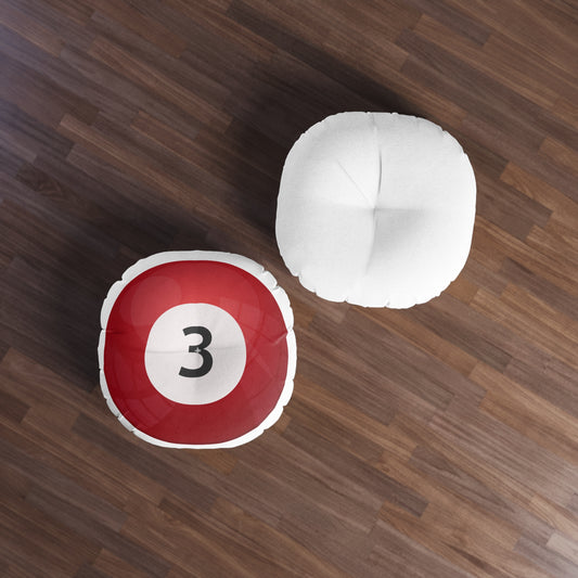 Billard Ball Tufted Floor Pillow - Pool Room Home Office Decor Housewarming Gift