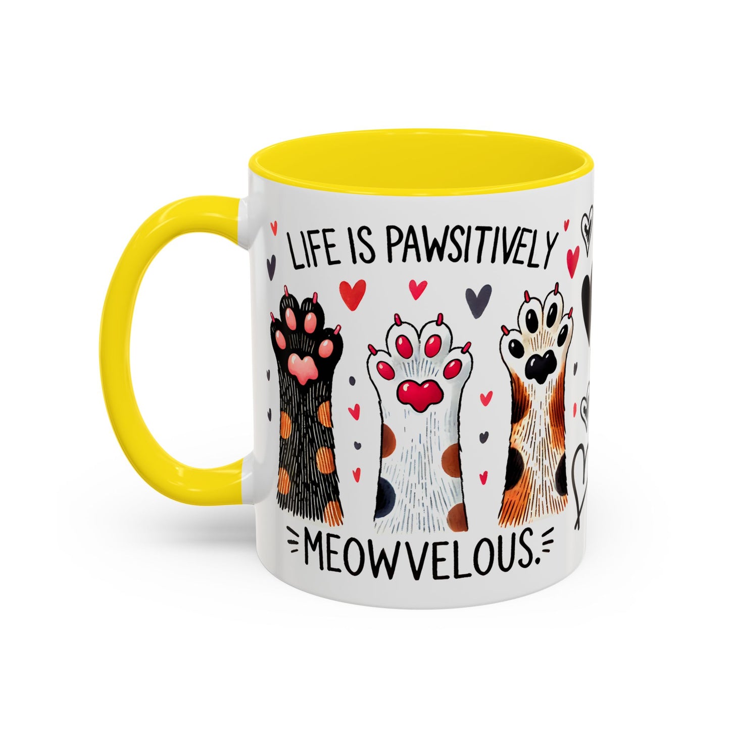 Coffee Mug - Humorous Stylish Cat Saying Mug, Gift Mug for Cat Lovers, Animal Lover Gift Idea, Housewarming Gift