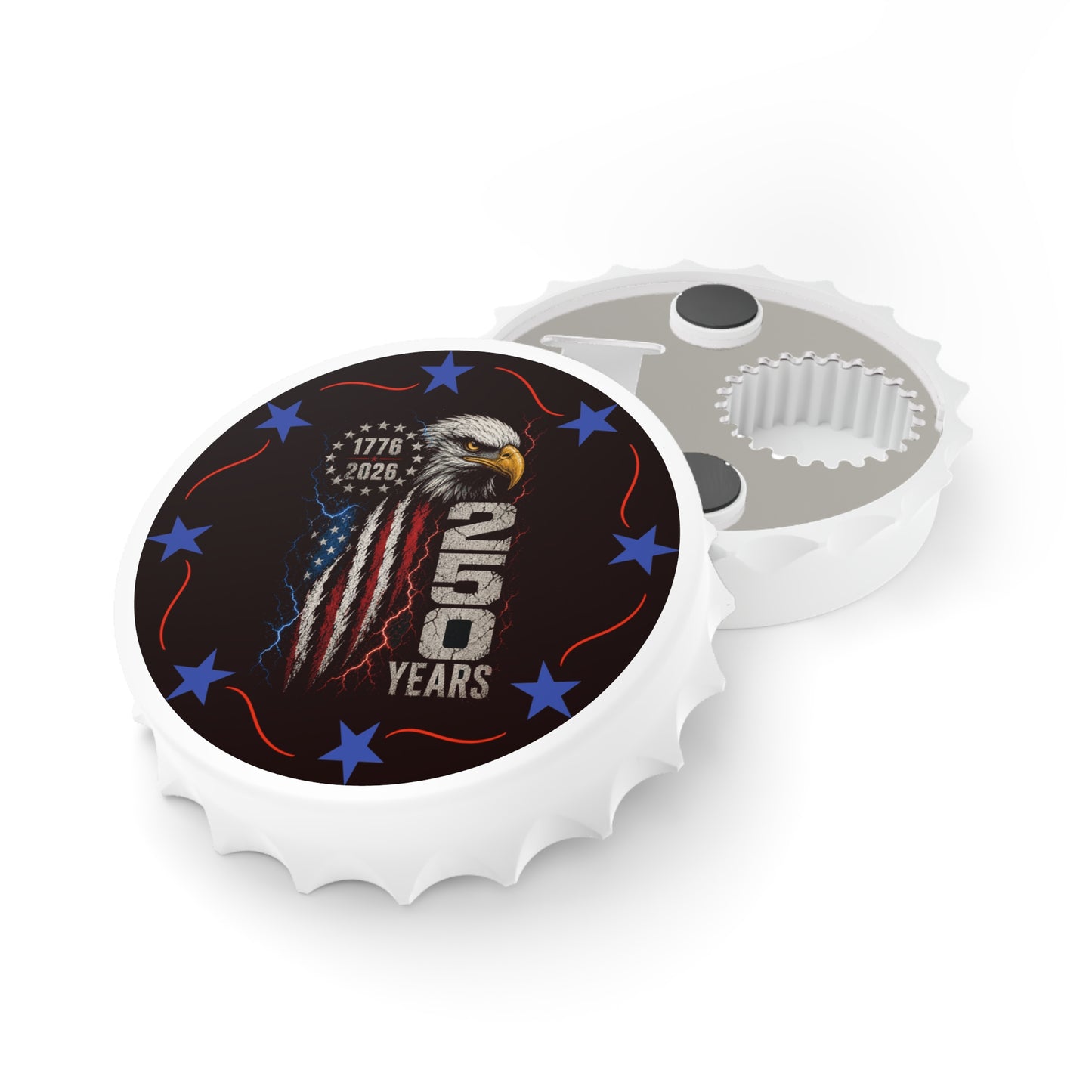 Bottle Opener — 250th Anniversary American Eagle Flag Design (1776–2026)
