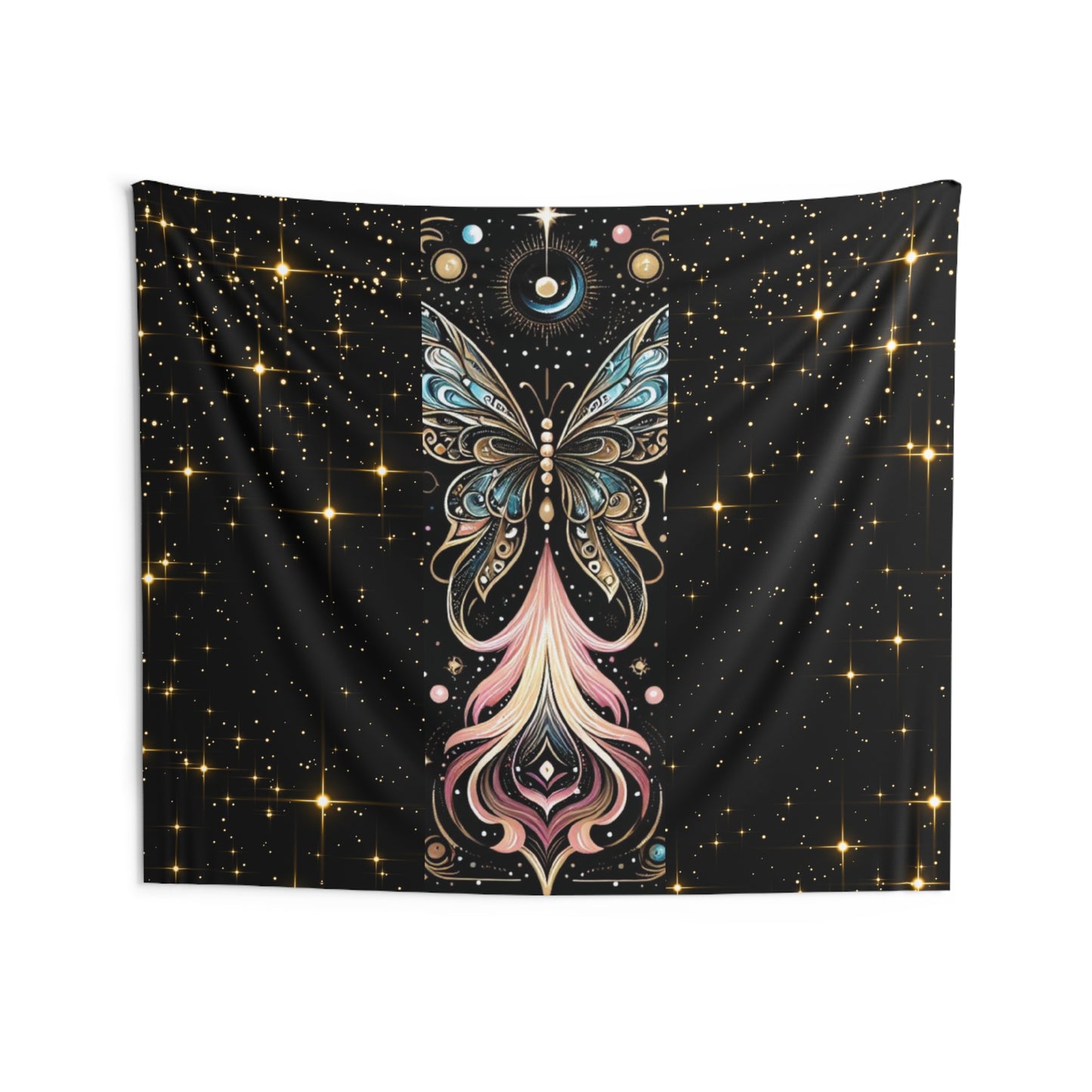 Celestial Butterfly Wall Tapestry - Dreamy Room Decor, Bohemian Wall Art, Unique Gift, Magical Home Decoration, Stunning Bedroom Accent
