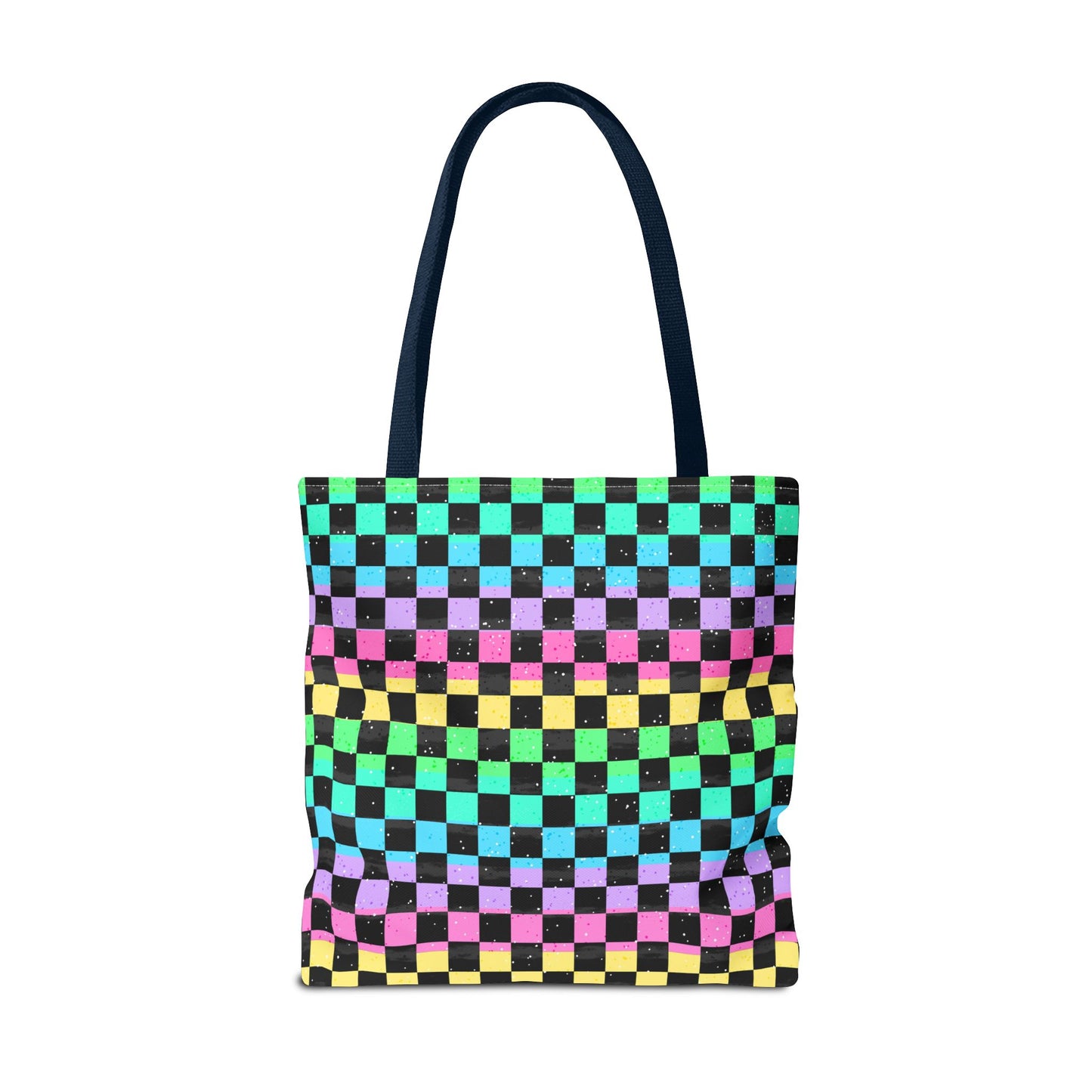 Colorful Checkerboard Tote Bag - Vibrant Reusable Shopping Bag, Eco-Friendly Gift, Summer Beach Accessory, Fashionable Everyday Tote