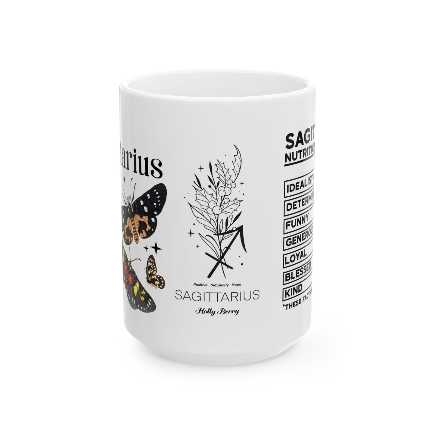 Sagittarius Zodiac Ceramic Mug - Astrology Gifts for Astrology Lovers - 11oz & 15oz Sizes