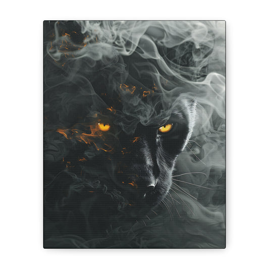 Mystical Panther Canvas Wall Art - 1.25" Stretched Wall Decor