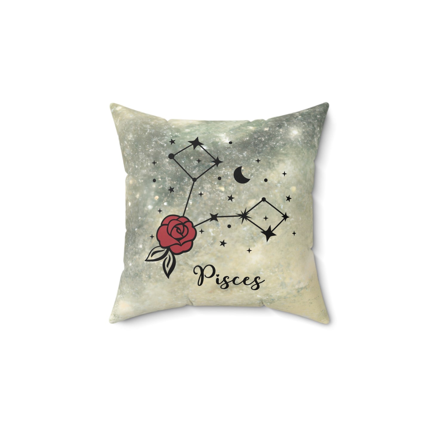 Pisces Zodiac Pillow, Astrology Decor, Constellation Cushion, Horoscope Gift, Celestial Home Accent