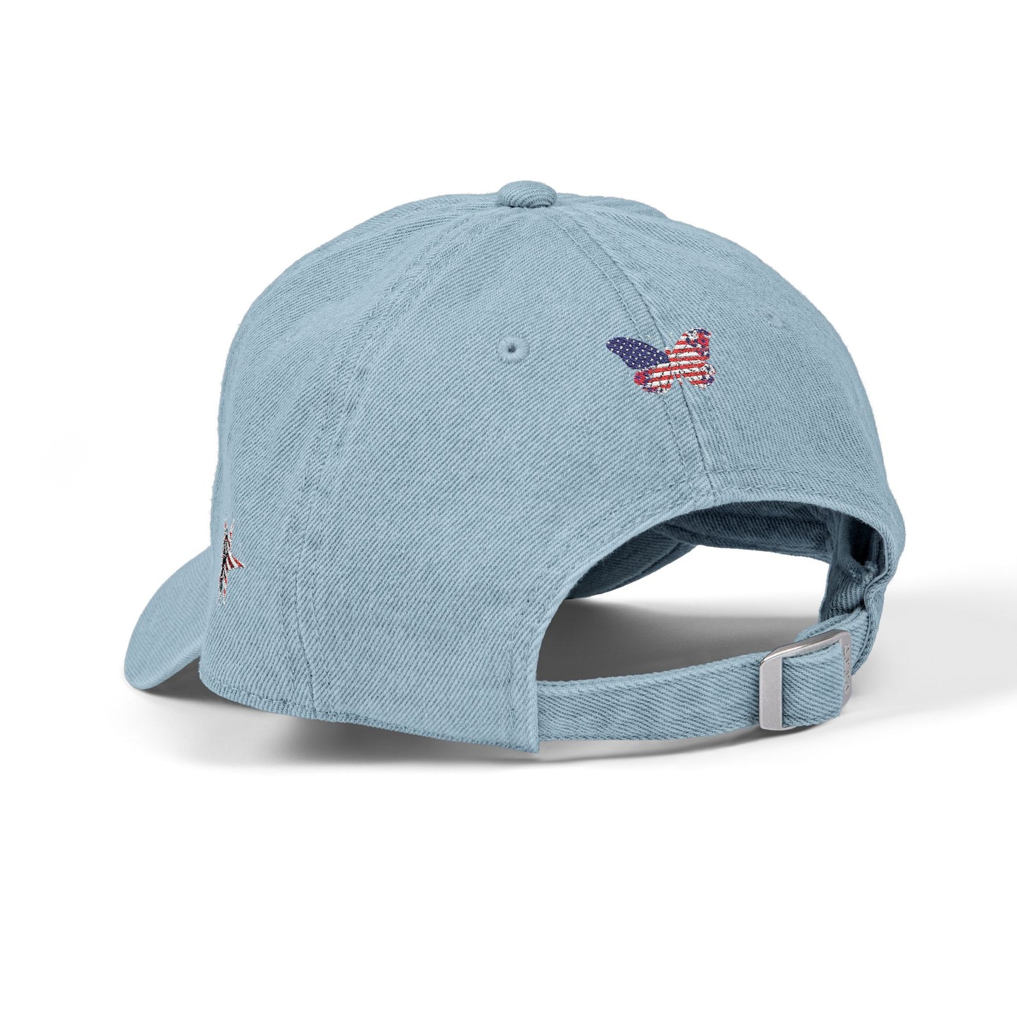 Embroidered Love Softball Patriotic Denim Hat - Stylish & Patriotic Cap