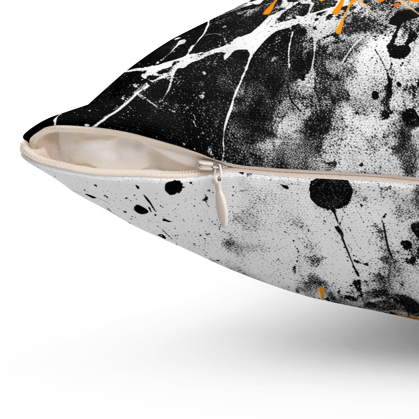 Halloween Theme Spun Polyester Square Pillow, One Monster Eyeball Halloween Decor, Accent for the Holiday, Halloween and Monster Lovers