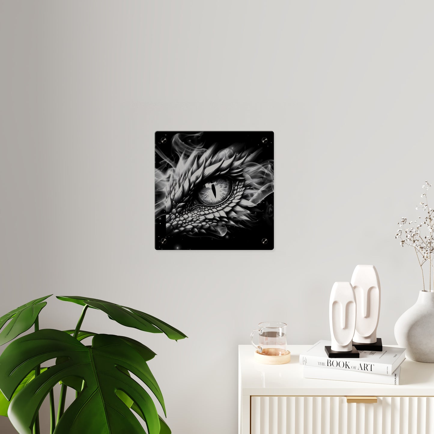 Mystical Dragon Eye Acrylic Wall Art Panels - Home Decor for Fantasy Lovers