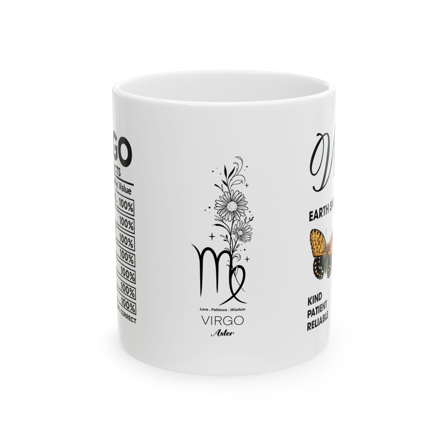Personalized Virgo Zodiac Ceramic Mug - 11oz & 15oz