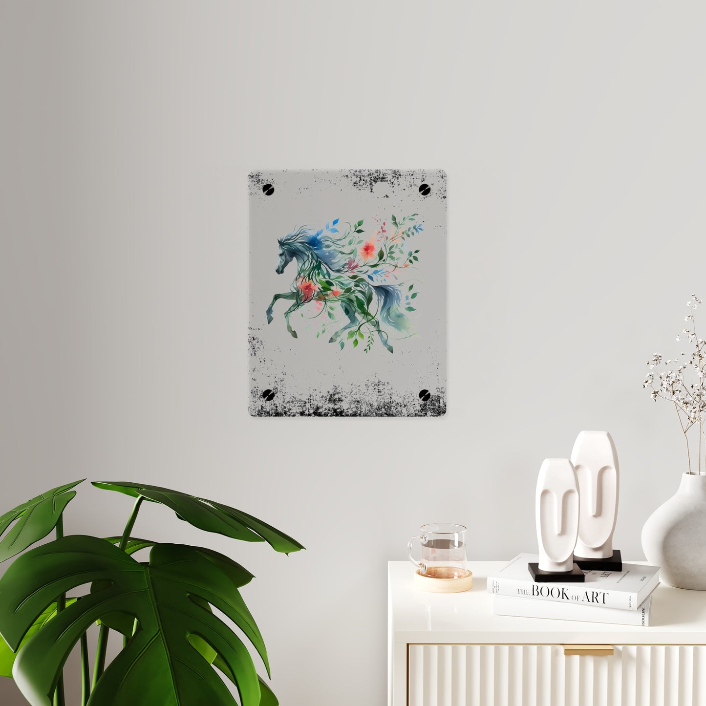 Whimsical Horse Acrylic Wall Art Panel – Nature-Inspired Home Decor