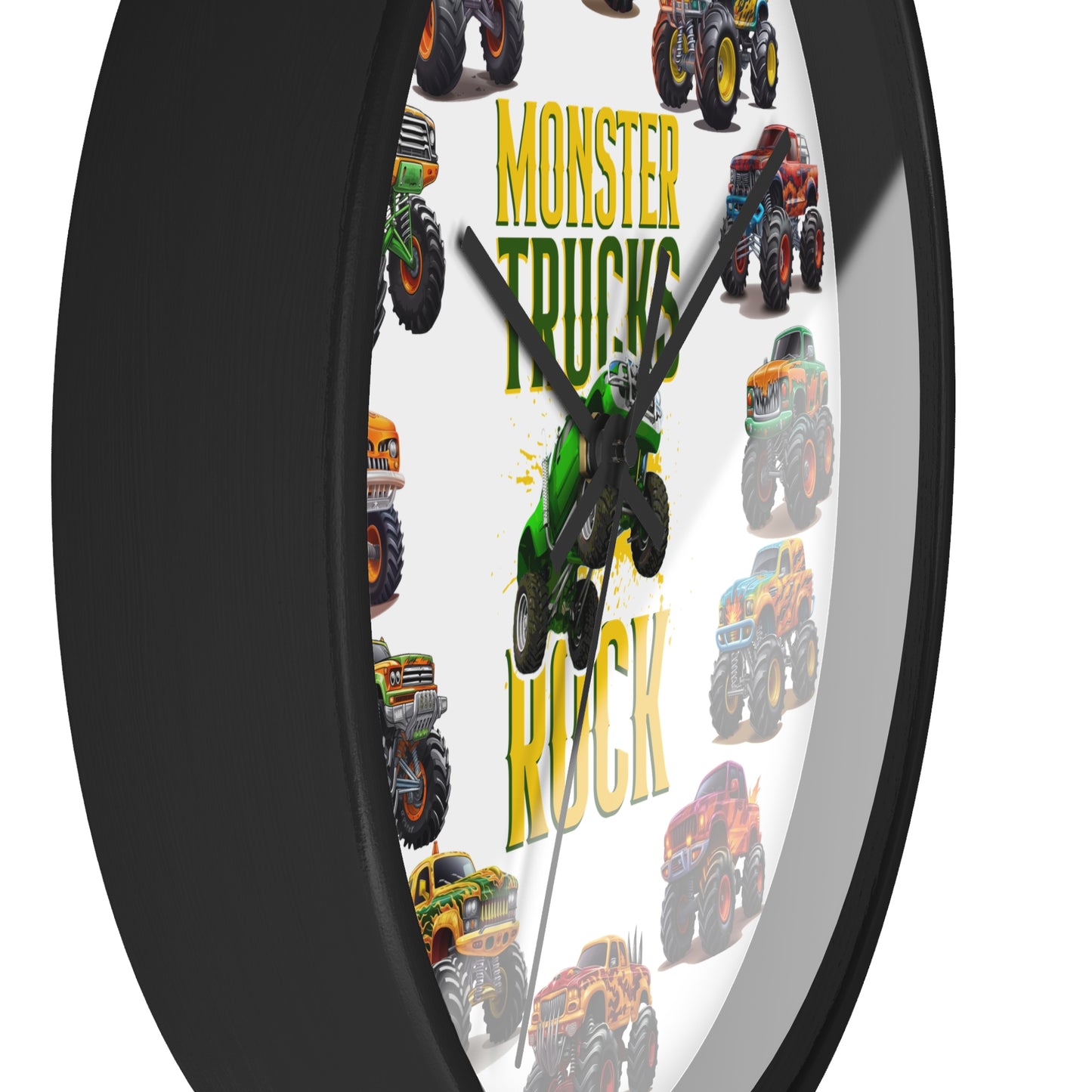 Monster Truck Wall Clock - Room Decor Gift for Truck Lovers