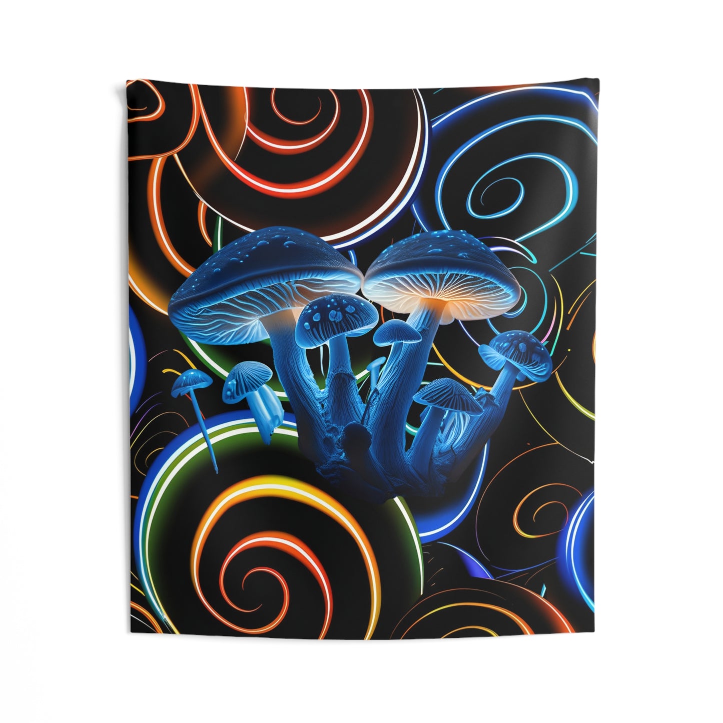 Vibrant Mushroom Wall Tapestry | Boho Decor, Psychedelic Wall Art, Living Room Accent, Dorm Room Decor, Unique Gift