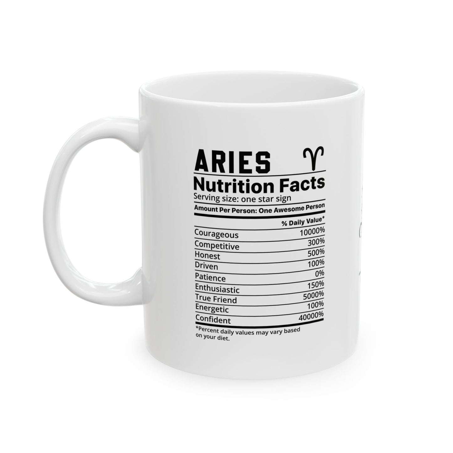 Zodiac Aries Ceramic Coffee Mug (11oz, 15oz) - Astrology Gift for Star Sign Lovers