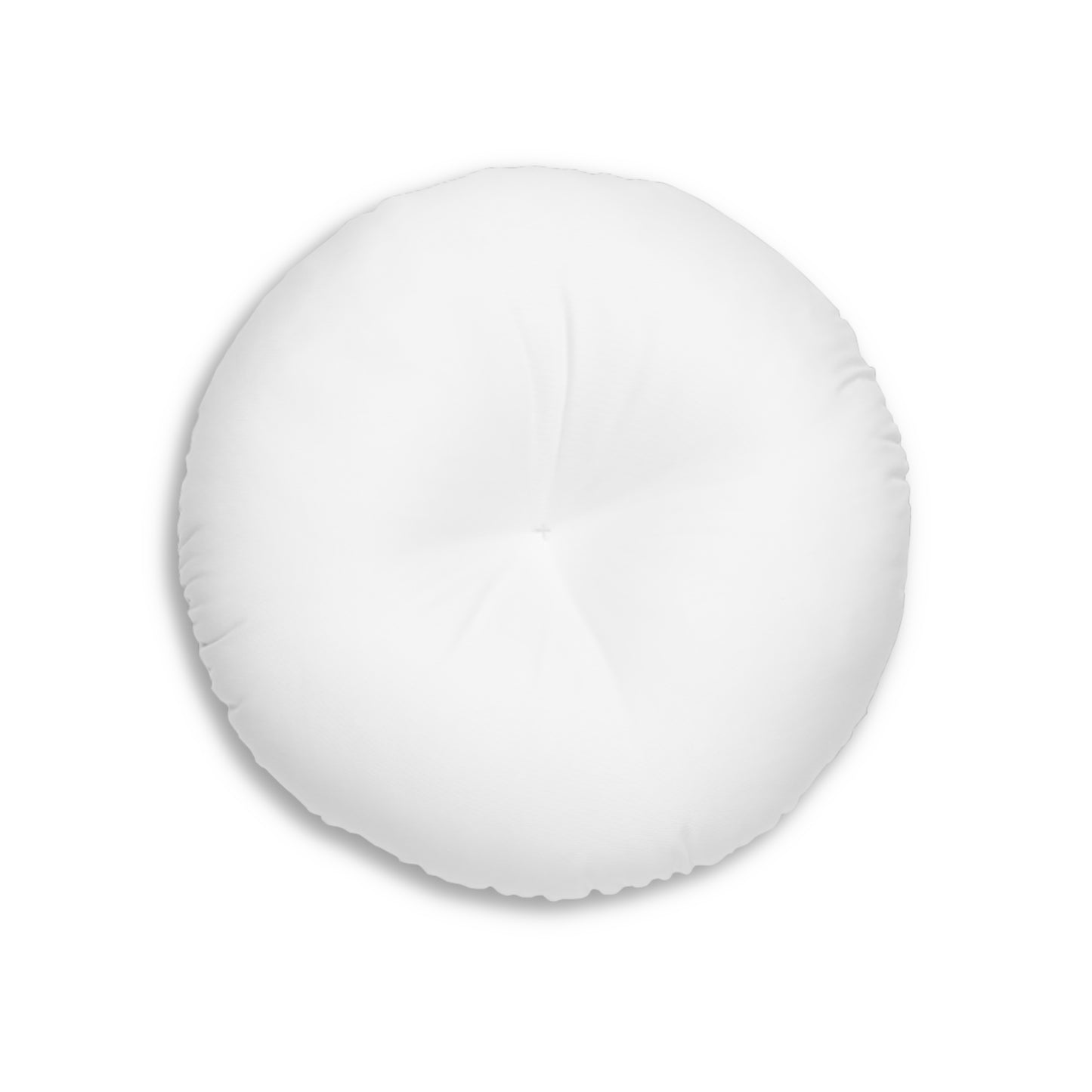 Round Tufted Floor Pillow - Baseball Theme