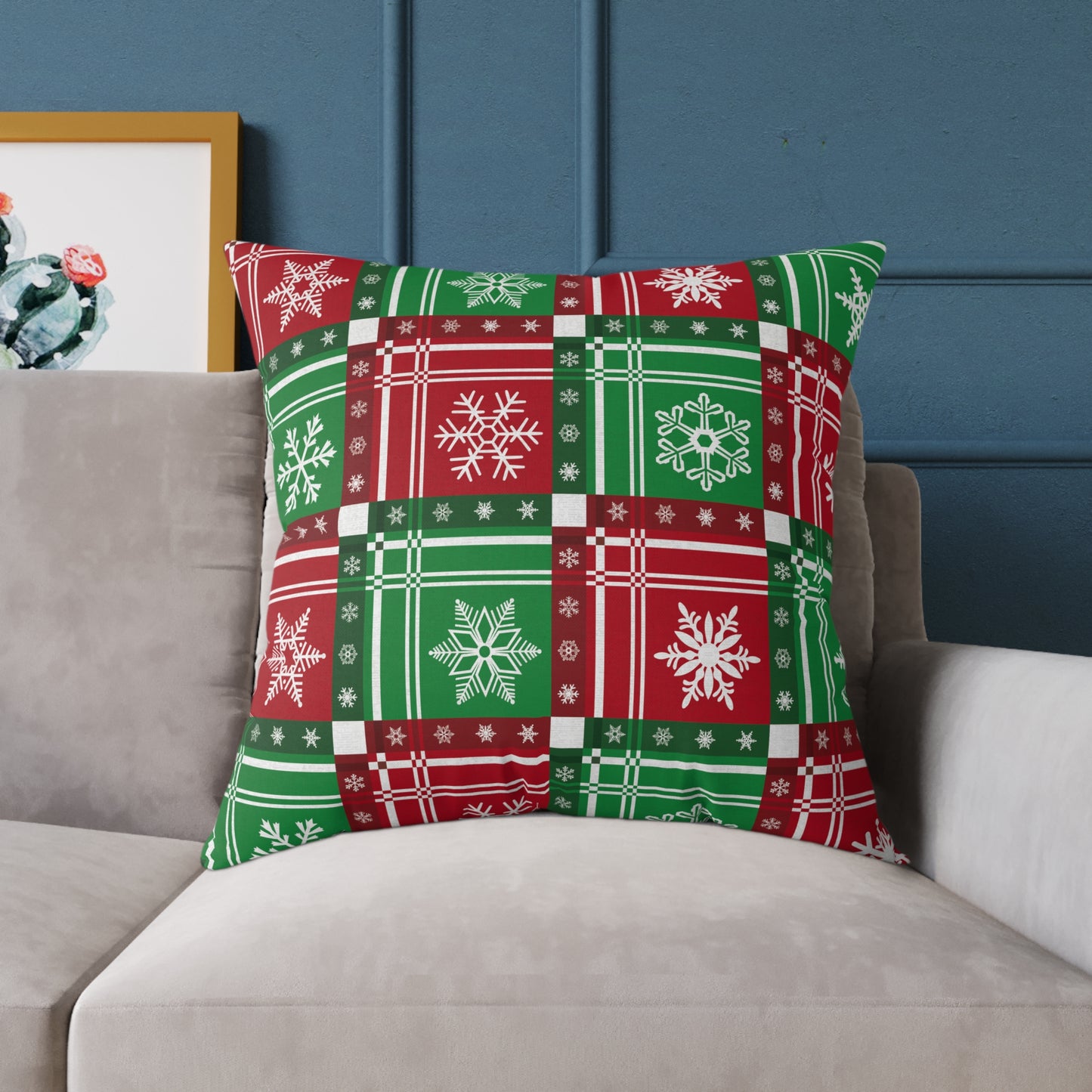 Holiday Humor Square Poly Canvas Pillow, Beautiful Two-Sided Holiday Decor Pillow for Home or Office, Accent for Any Room