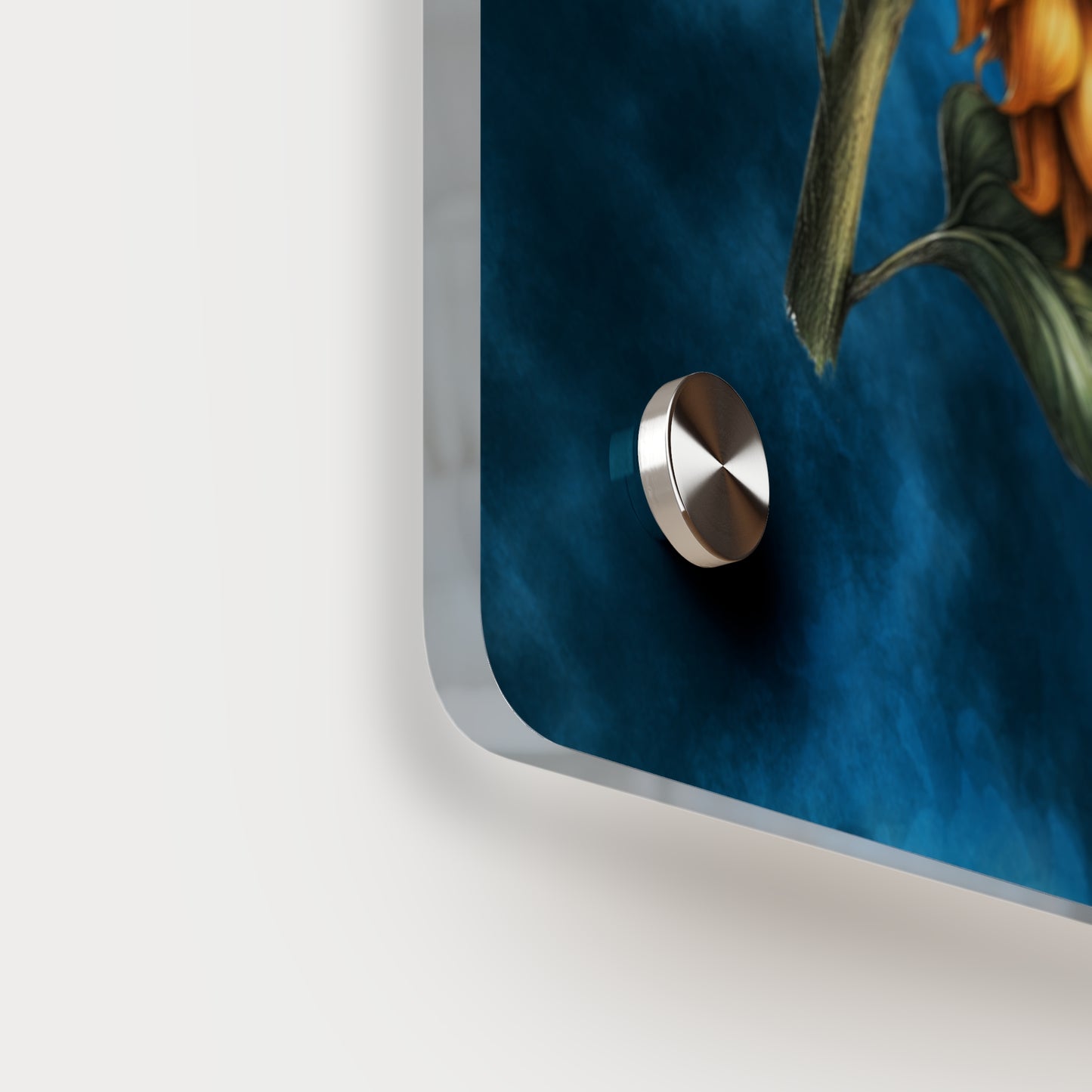 Inspirational Sunflower Acrylic Wall Art Panel - "Stronger Than The Storm"