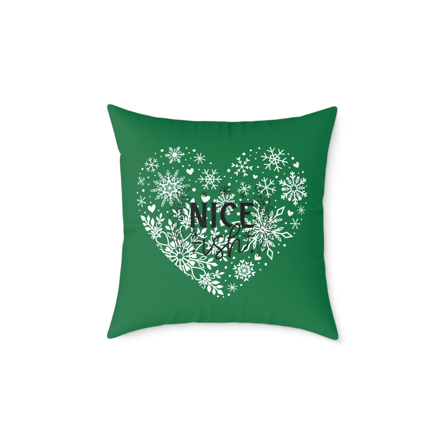 Holiday Humor Square Poly Canvas Pillow, Beautiful Two-Sided Holiday Decor Pillow for Home or Office, Accent for Any Room