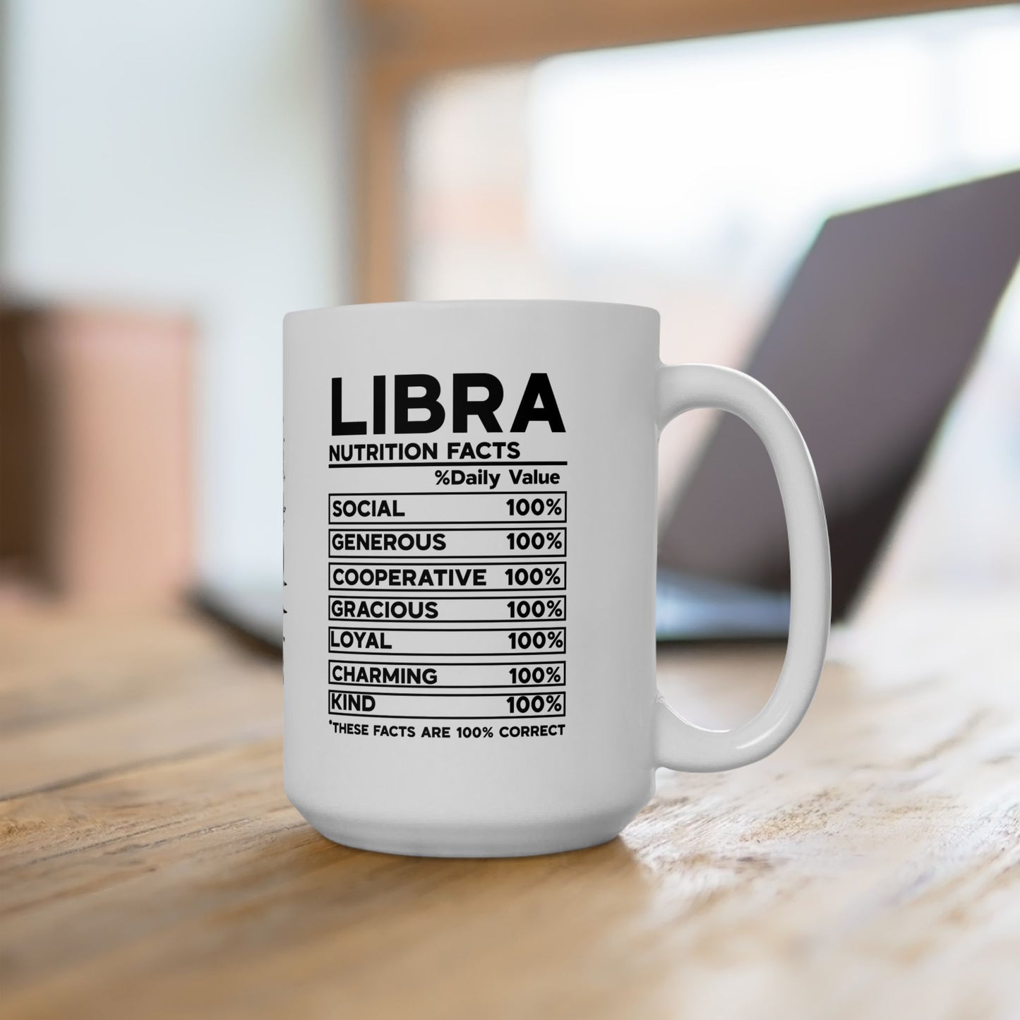 Libra Zodiac Ceramic Mug | 11oz & 15oz | Astrology Gifts for Libra Lovers