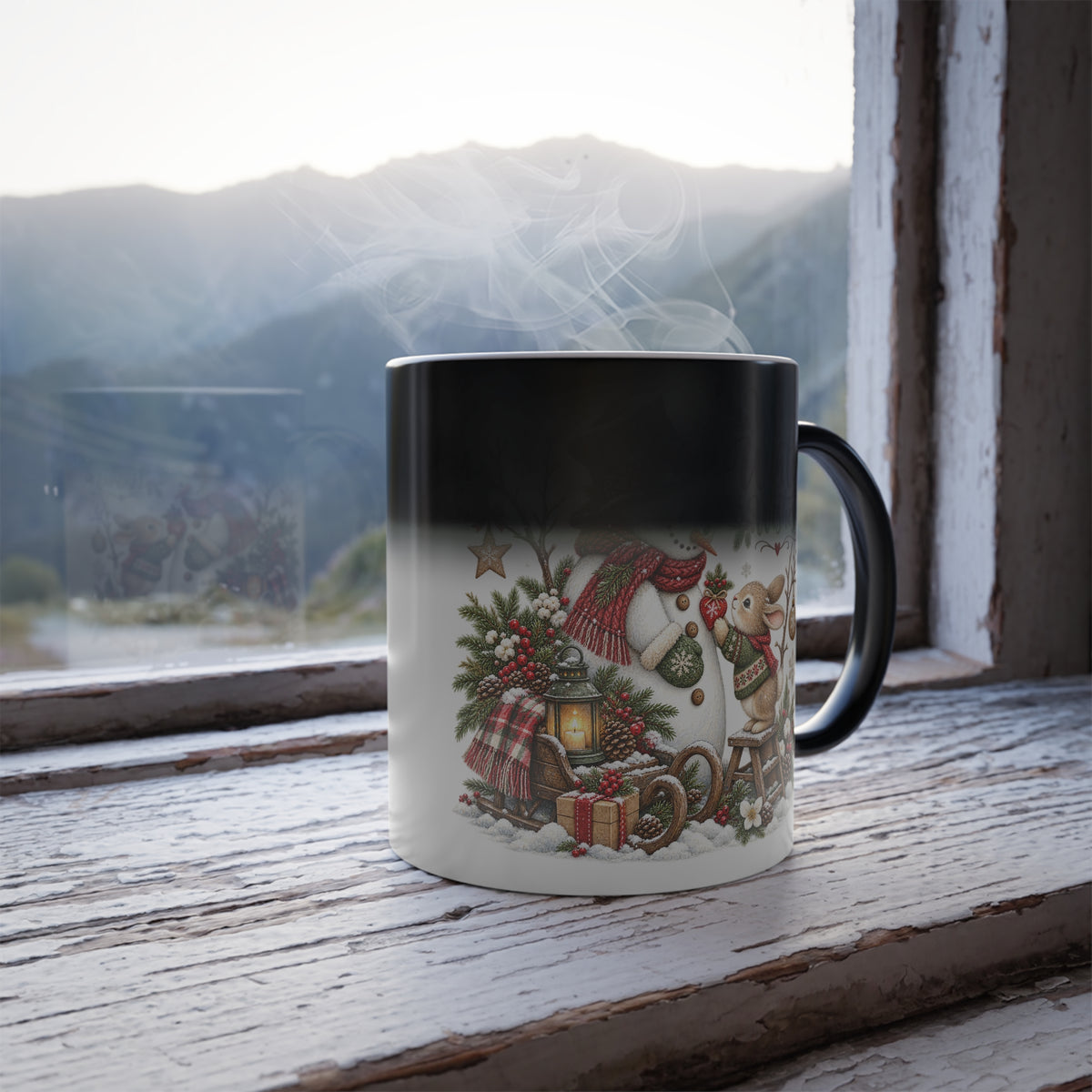 Merry Christmas Winter Wildlife Color-Changing Mug