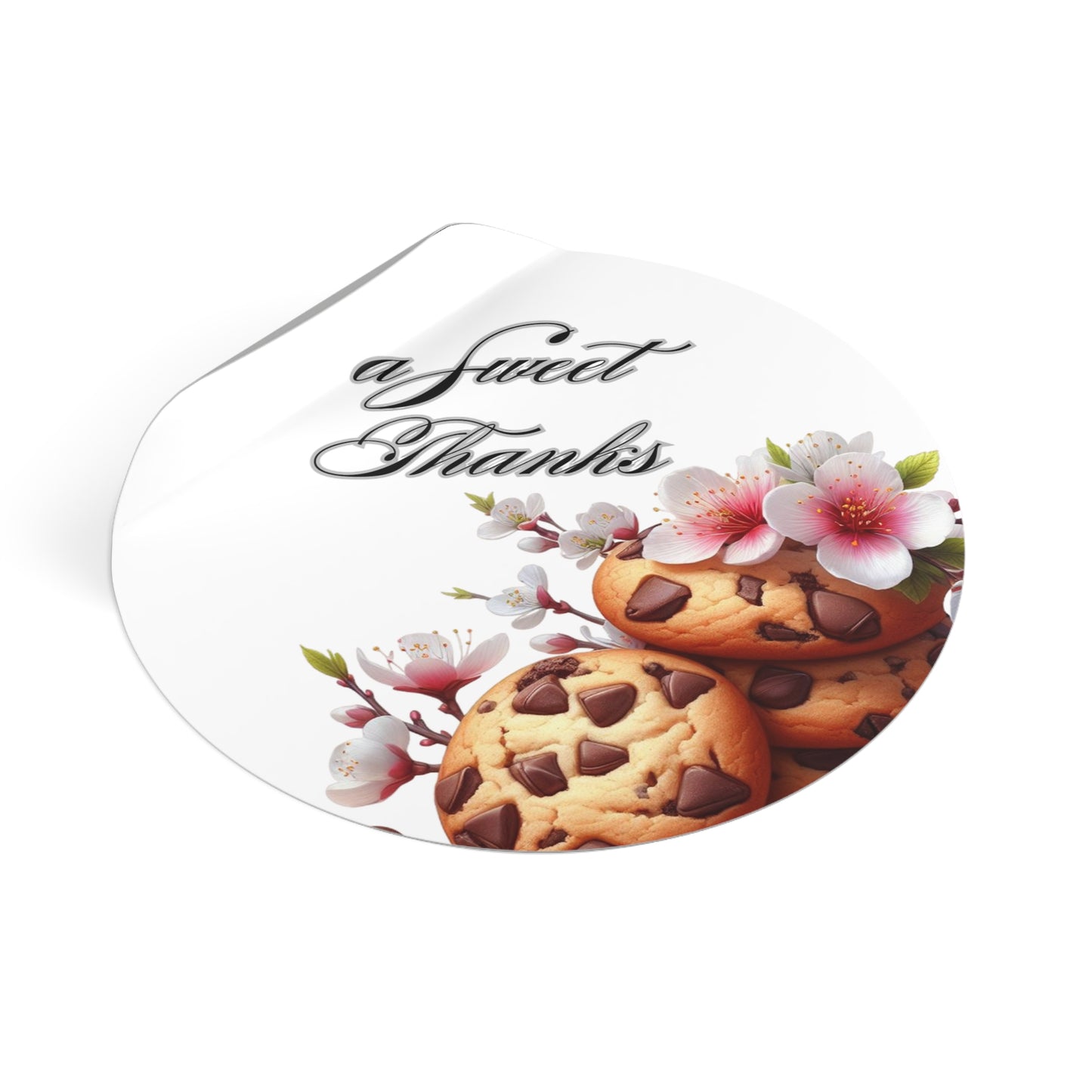 Sweet Cookie Thank You Stickers | Perfect for Parties, Weddings, Birthdays, Treat Bags, Gifts, Custom Stickers