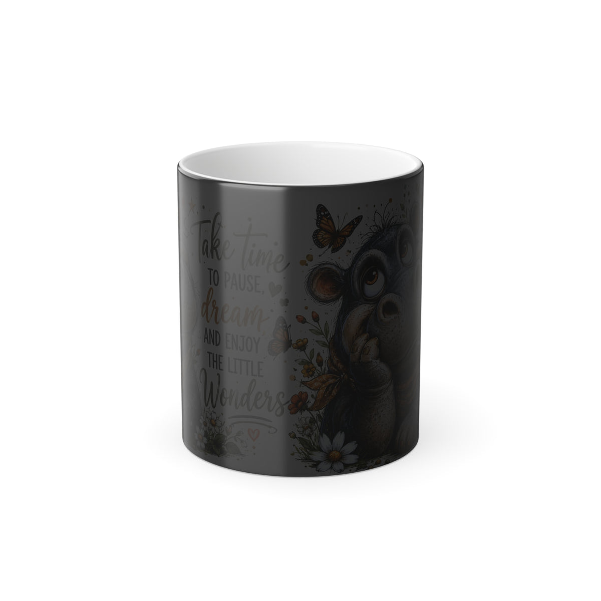 Take Time to Pause and Dream  Hippo Color-Changing Mug