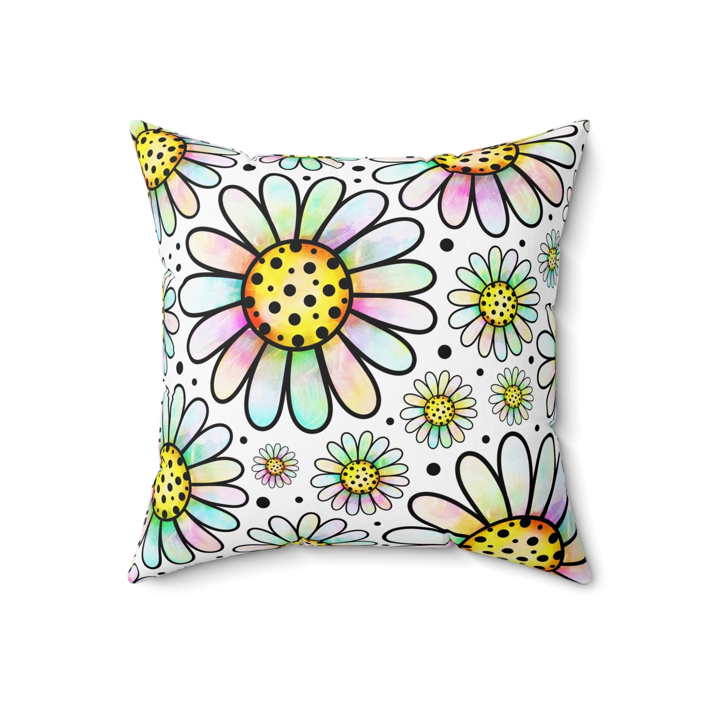 Cute Flower Pillow - Throw Cushion for Kids Room, Animal Decor, Gift for Her, Nursery, Home Accents