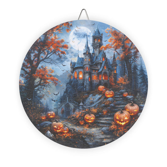 Halloween Themed Rustic Charm Wood Sign, Rustic Home Decor, Seasonal Wall Art, Fall Decoration, Pumpkin Signs for Autumn