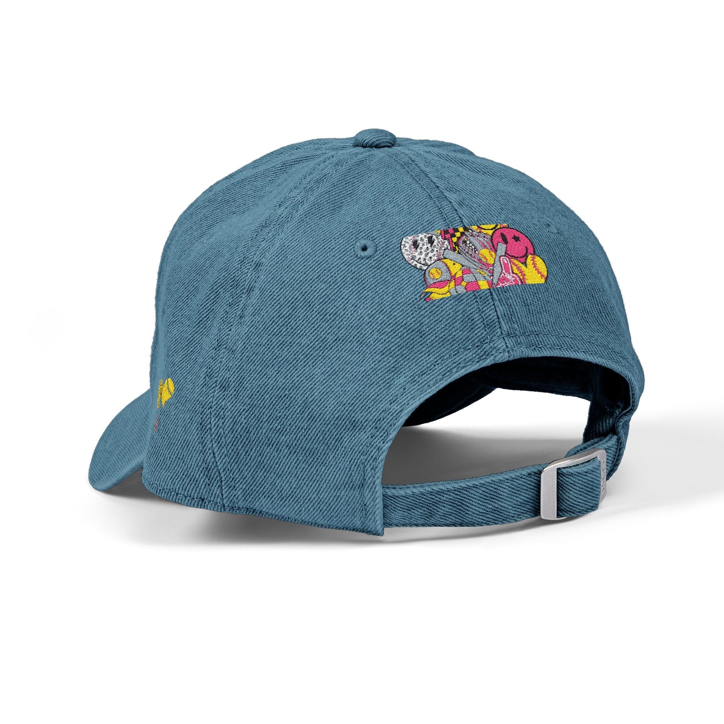 Softball Vibes Embroidered Denim Hat for Sport Lovers