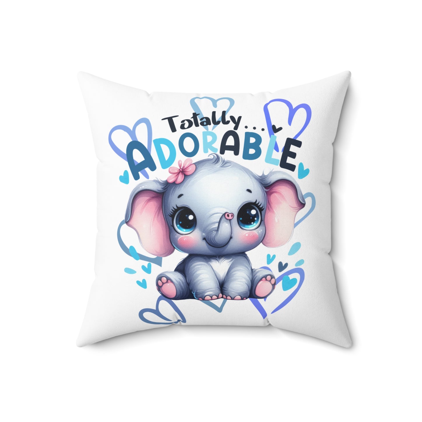 Totally Adorable Elephant Pillow, Cute Nursery Decor, Gift for Baby Shower, Kids Room Accent, Fun & Playful Home Decor