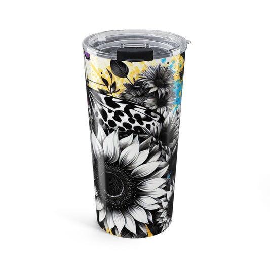 Colorful Floral Tumbler 20oz - Stylish Nature Lover Gift