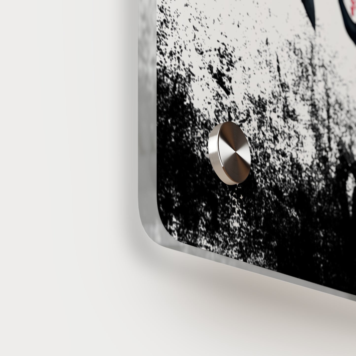 Floral Horse Acrylic Wall Art Panel - Modern Home Decor