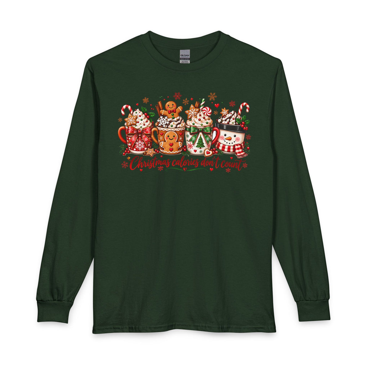 Christmas Cheer Long Sleeve T-Shirt – Festive Holiday Candy Cane Design