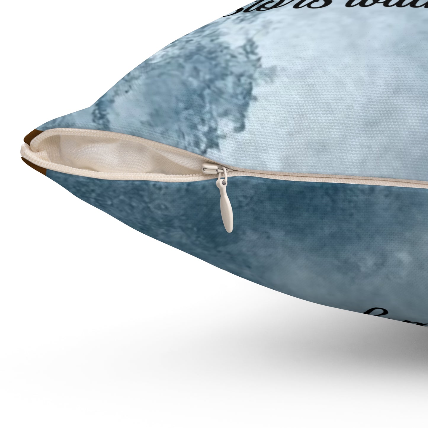 Inspirational Fall Floral Pillow, Motivational Decor, Home Accent, Gift for Ancestor Celebration, Family Gathering