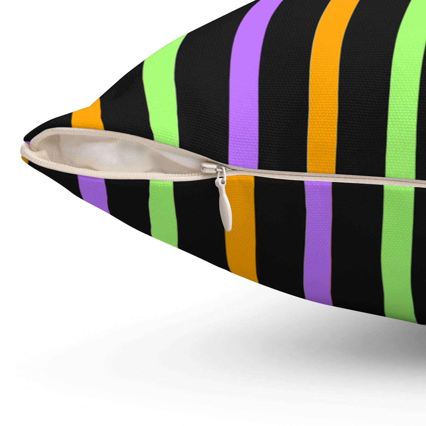 Halloween Theme Decorative Festive Spun Polyester Square Pillow, Home or Office Decor, Beautiful Accent for Any Room, For Everyday or Any Occasion