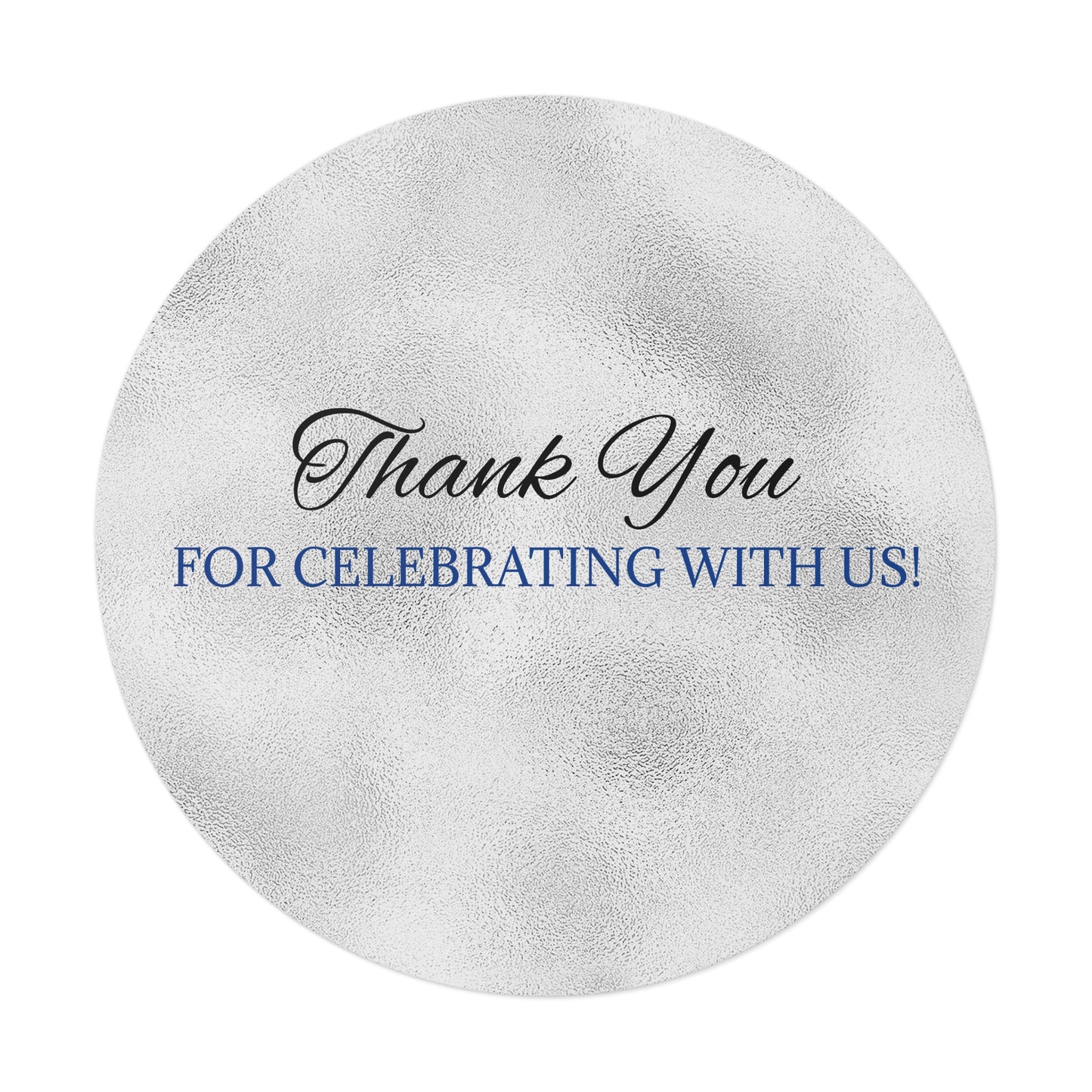 Elegant Wedding Thank You Stickers, Round Vinyl Stickers for Parties, Favors, Celebrations, Personalized Gifts, Customizable Stickers