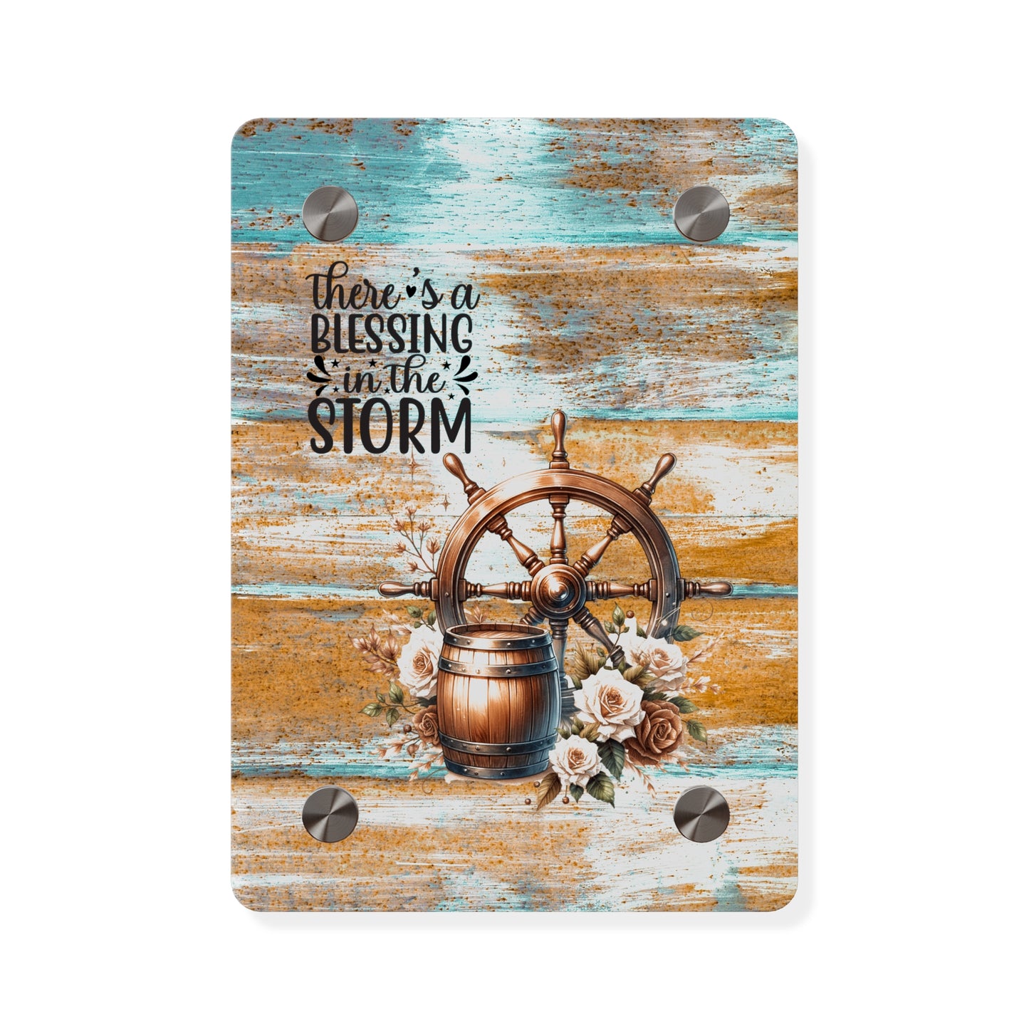 Nautical Blessings Acrylic Wall Art Panel - Inspiring Home Decor