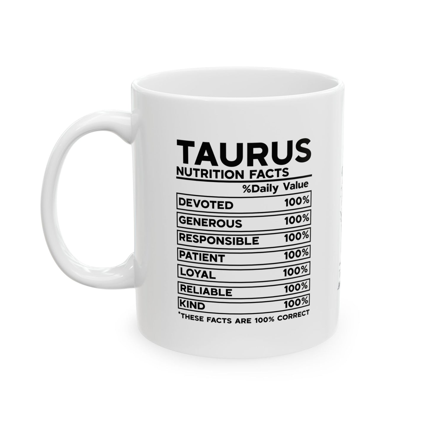 Taurus Zodiac Ceramic Mug - 11oz & 15oz - Astrology Gift for Taurus