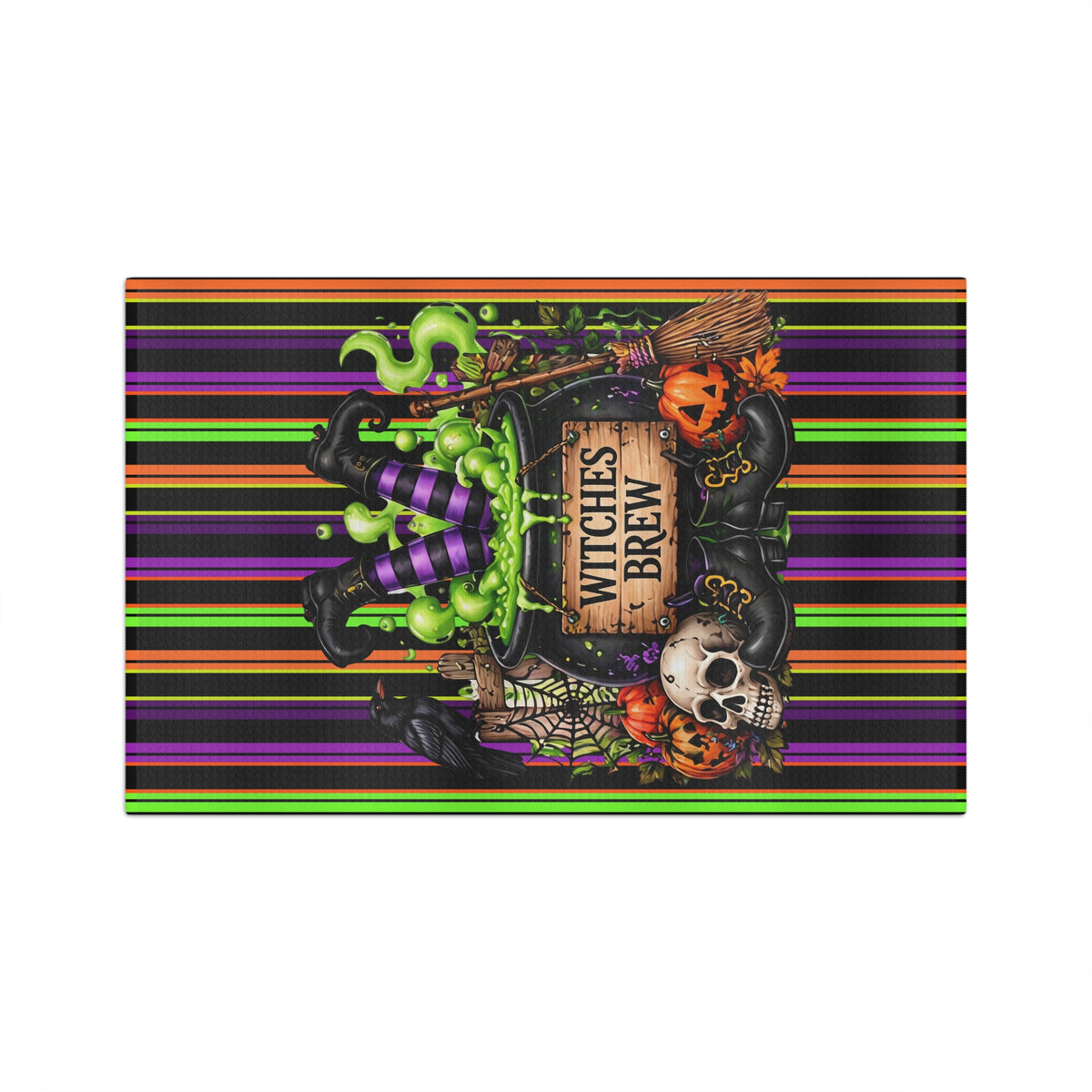 Witches Brew Halloween Microfiber Tea Towel