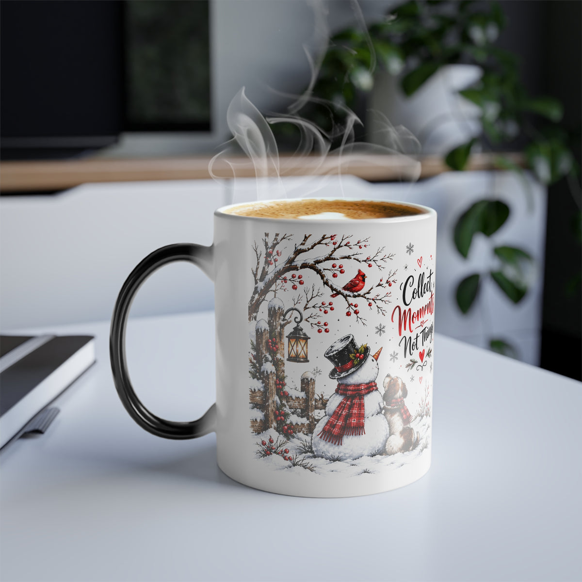 Collect Moments Not Things Winter Woodland Color-Changing Mug