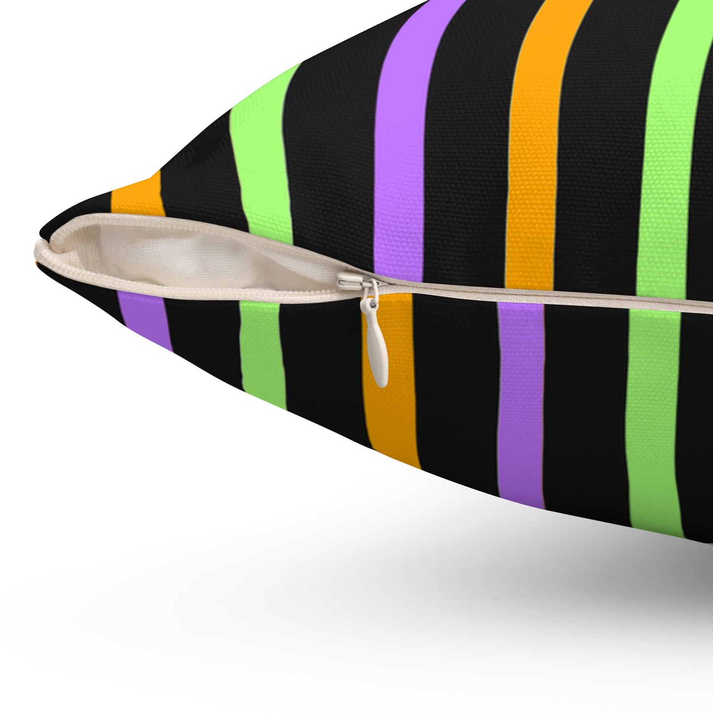 Halloween Theme Decorative Festive Spun Polyester Square Pillow, Home or Office Decor, Beautiful Accent for Any Room, For Everyday or Any Occasion