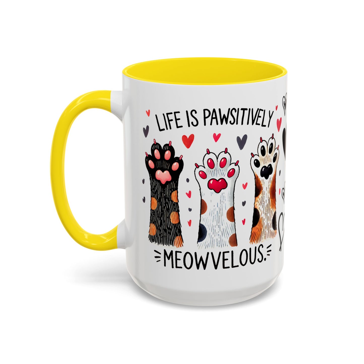 Coffee Mug - Humorous Stylish Cat Saying Mug, Gift Mug for Cat Lovers, Animal Lover Gift Idea, Housewarming Gift