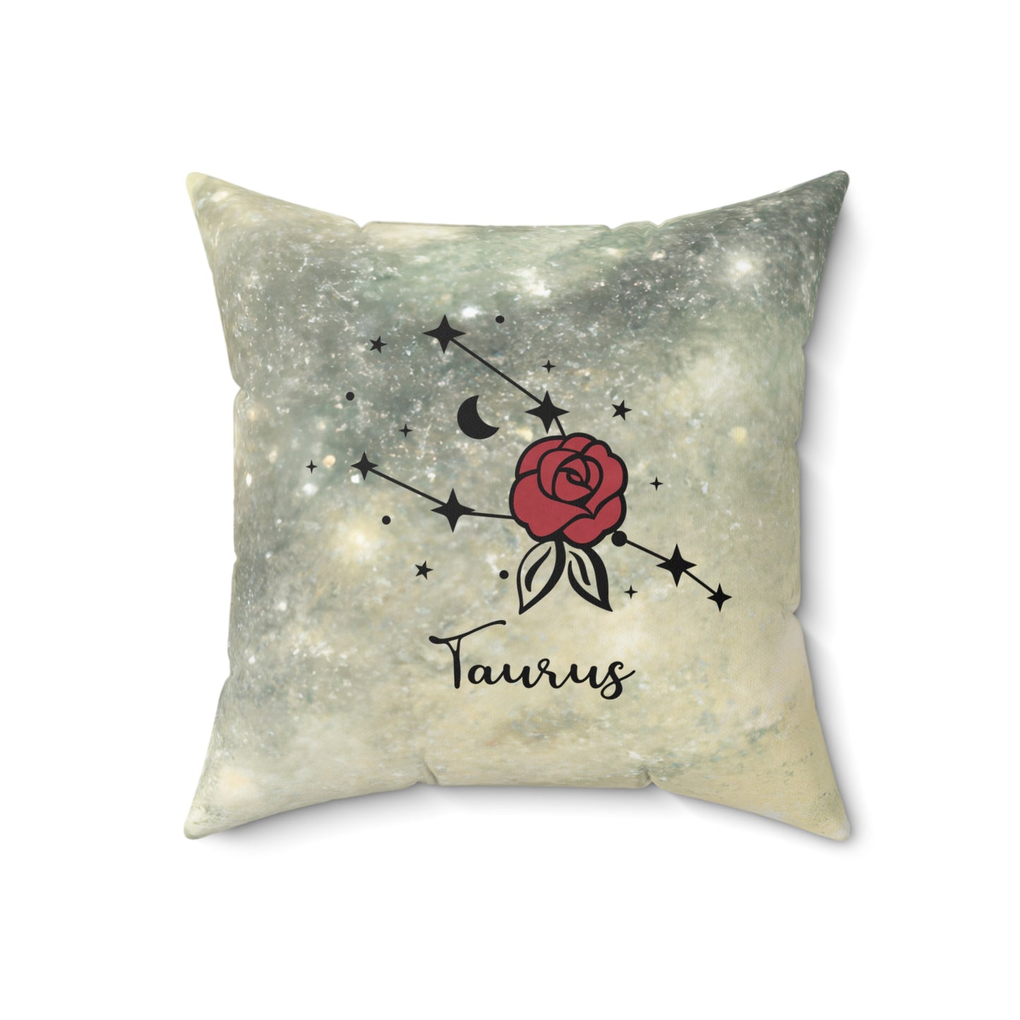 Taurus Zodiac Pillow, Astrological Decor, Celestial Cushion, Zodiac Gift, Home and Living, Astrology Pillow