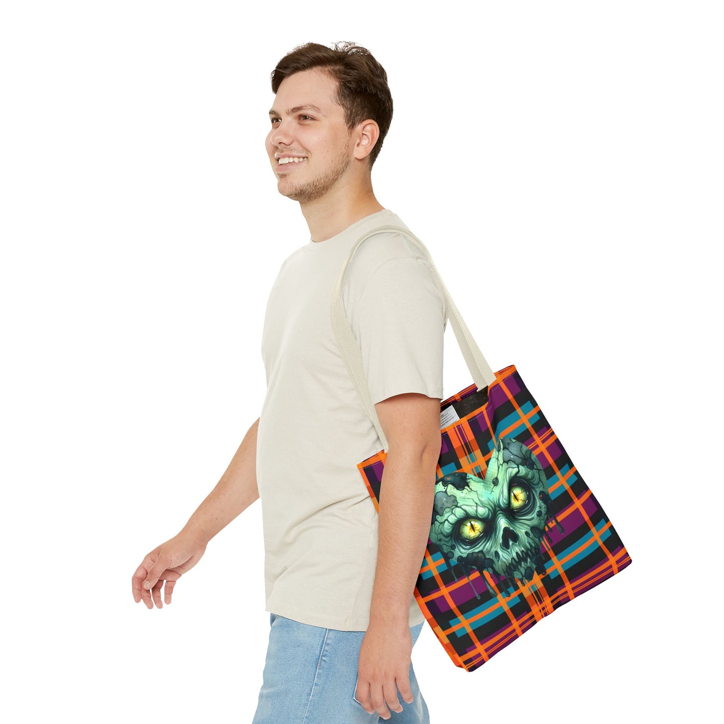 Fashionable Halloween Theme Tote Bag - Stylish Everyday Festive Halloween Lovers Gift