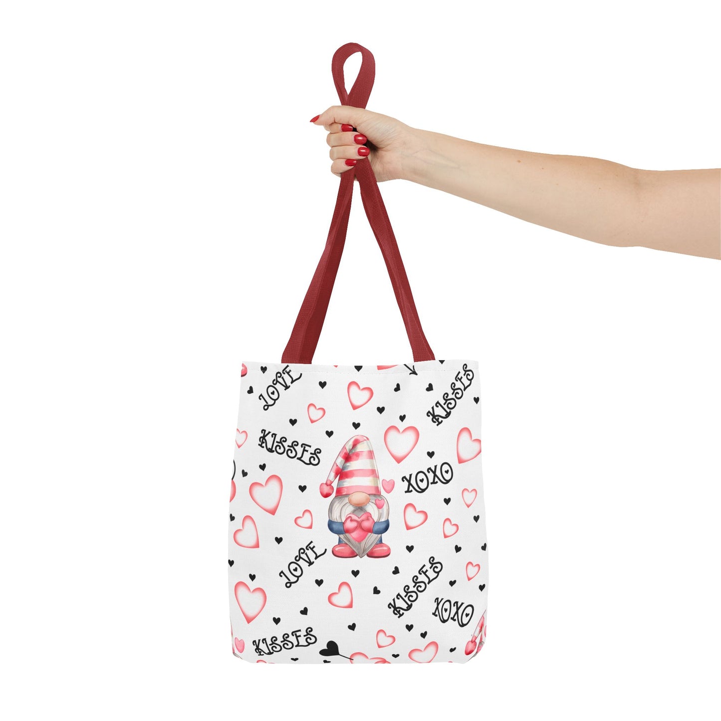 Romantic Love Gnome Tote Bag - Whimsical Valentine Gift for Gnome Lovers