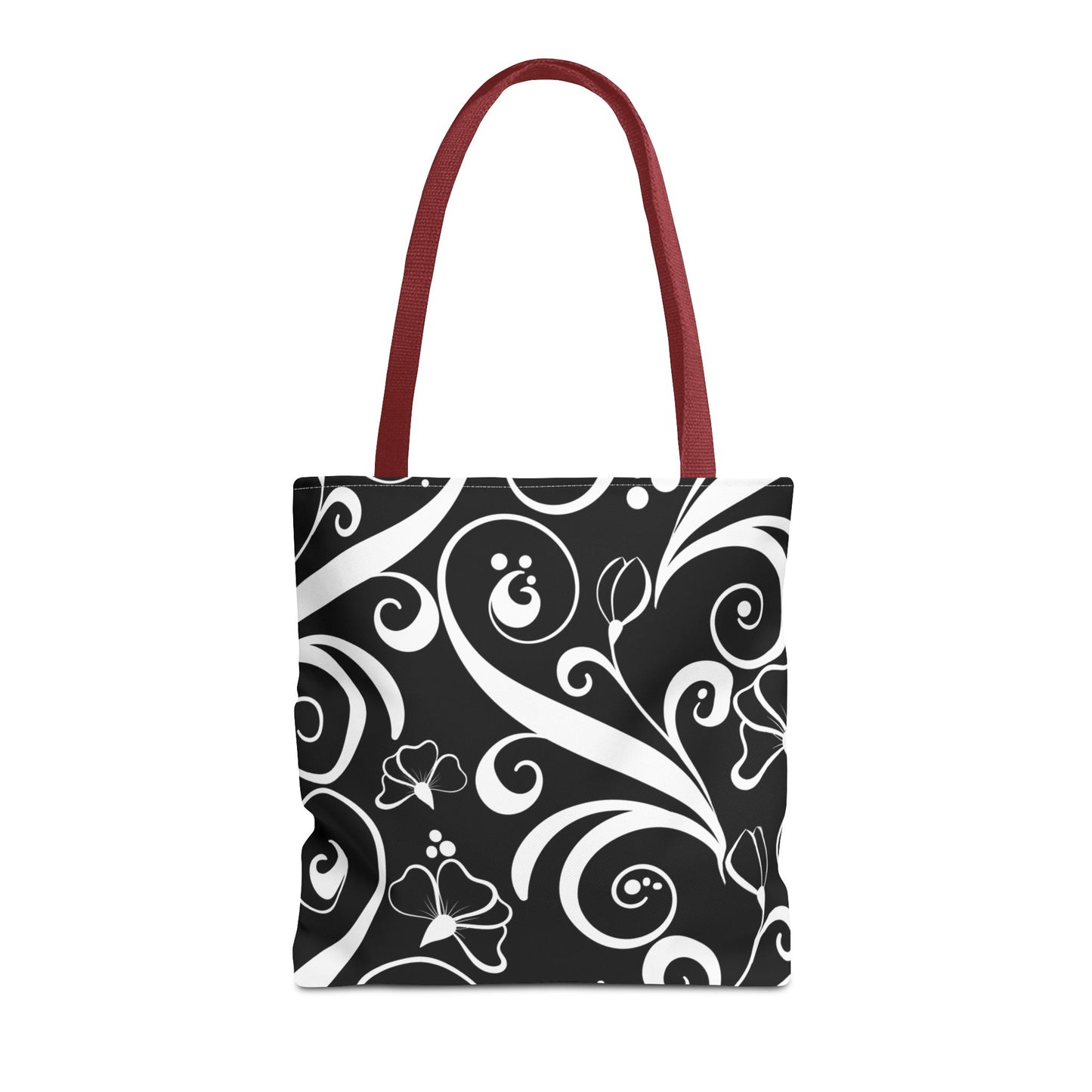 Fashionable Black and White Pattern Tote Bag (AOP), Stylish, Great Gift Idea for Birthdays, Holidays, Any Occasion for Anyone