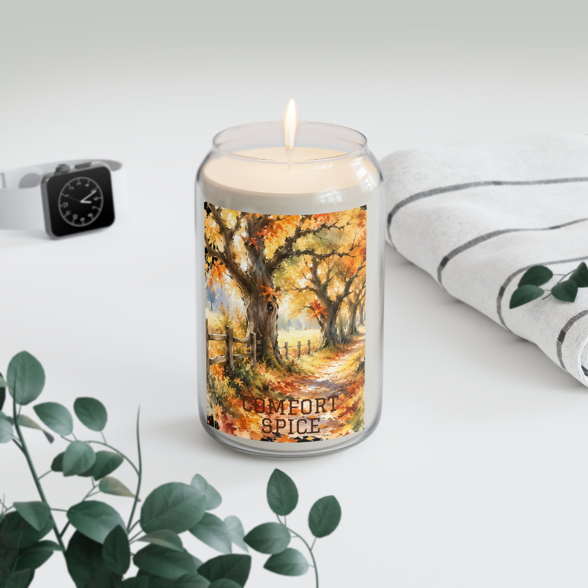 Scented Soy Candles (3) Scents; 13.75oz  - Comfort Spice Autumn Forest, Sea Breeze, Vanilla Bean