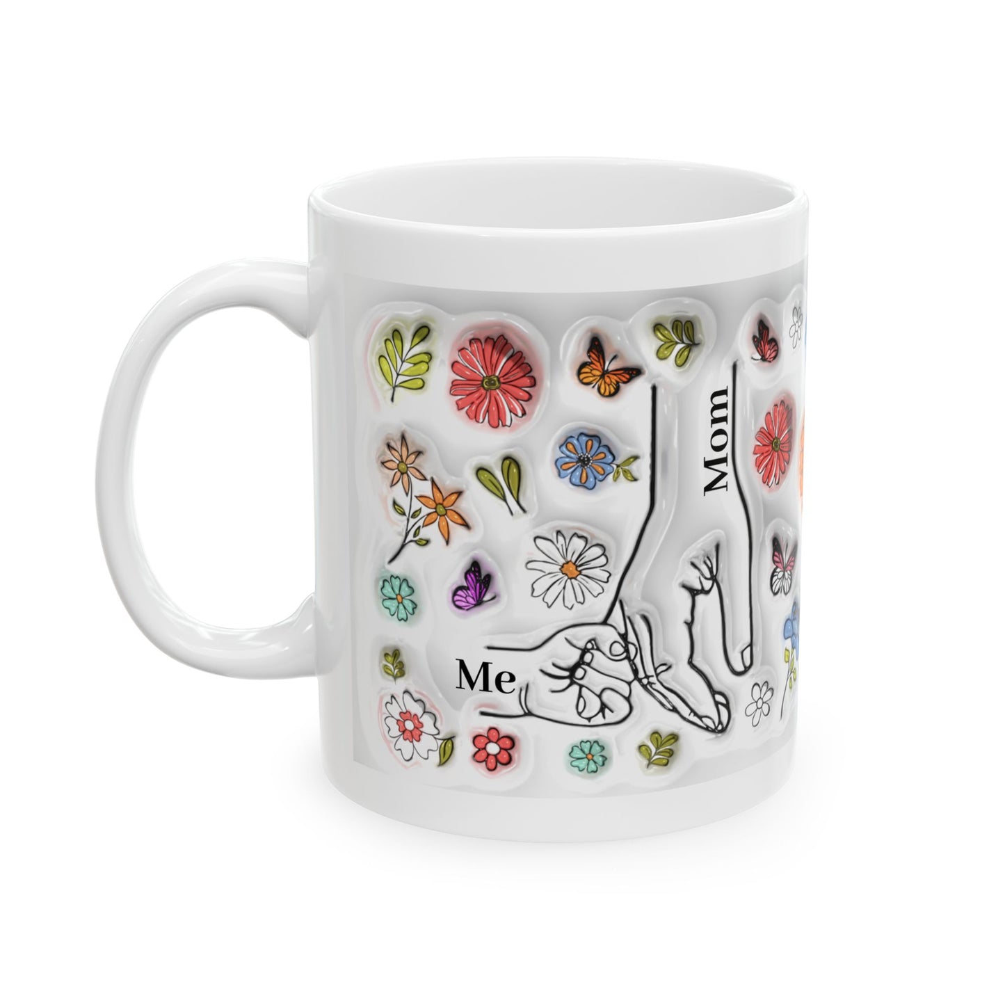 Floral Ceramic Mug for Mom - 11oz & 15oz