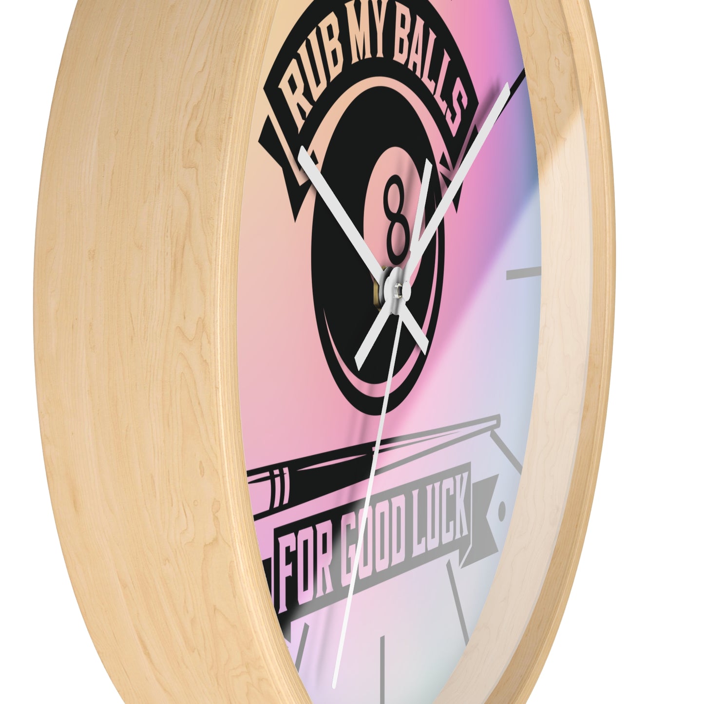 Pool Humor Quote Wall Clock - Game Room Decor Gift