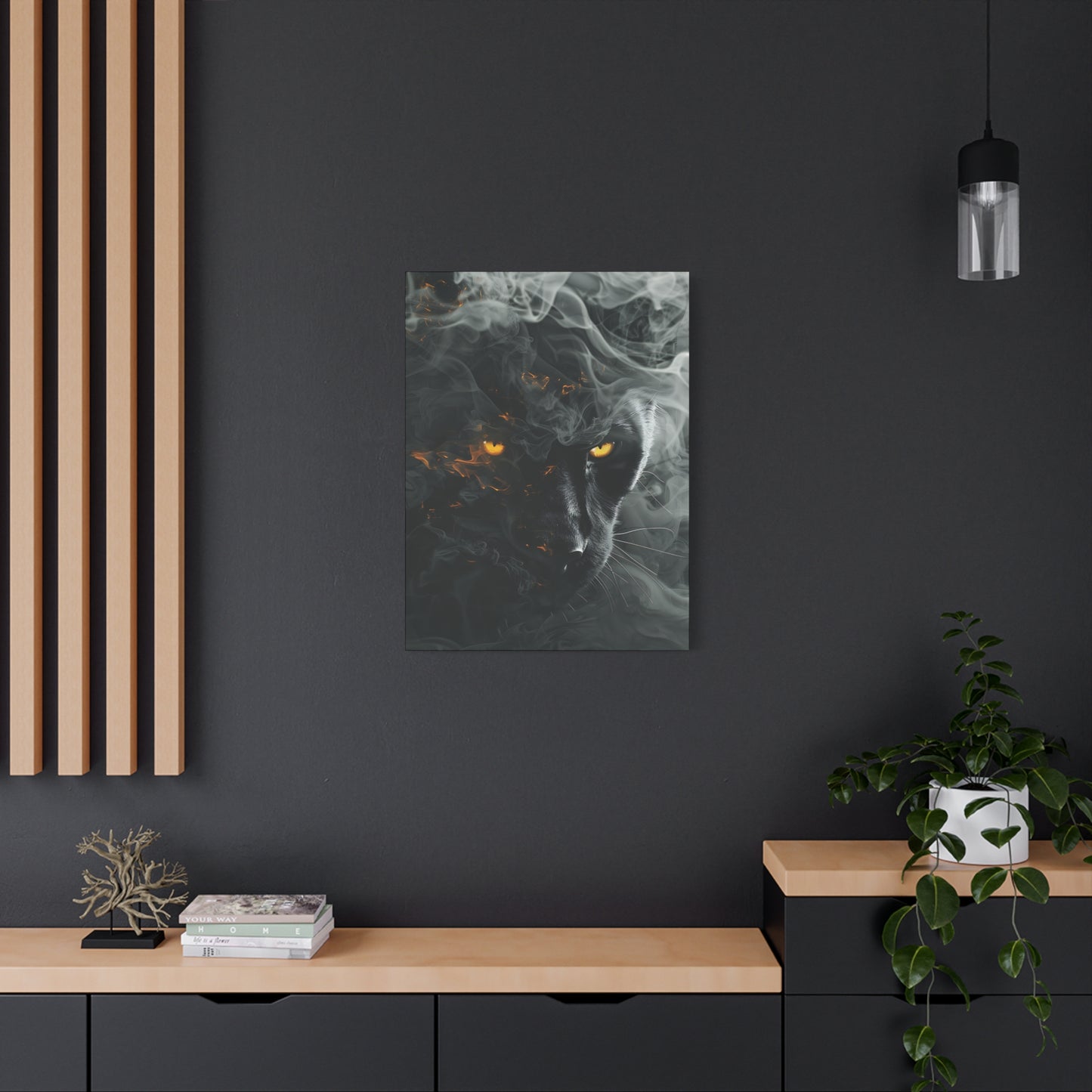Mystical Panther Canvas Wall Art - 1.25" Stretched Wall Decor