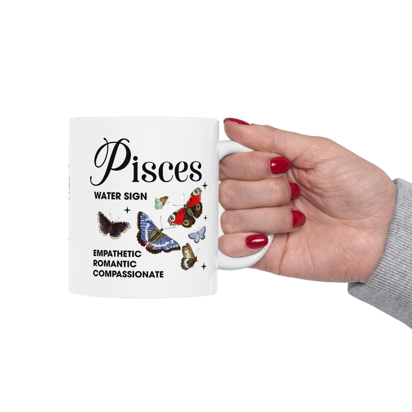 Pisces Zodiac Ceramic Mug (11oz & 15oz) – Astrology Gift for Horoscope Lovers