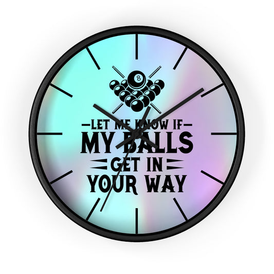 Pool Humor Quote Wall Clock, Home or Office Decor, Accent for Pool Room or Any Room, Great Housewarming or Any Occasion Gift Idea for Anyone